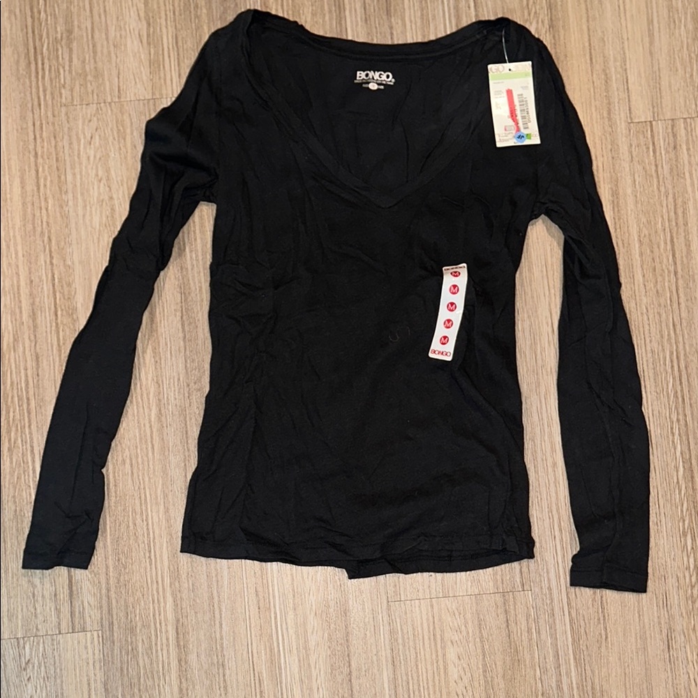 Bongo Women's Black Long Sleeve Top